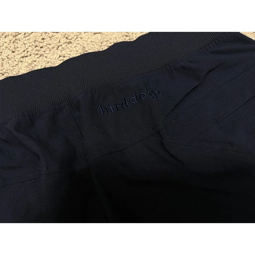 Birddogs Joggers Drawstring Performance Stretch Zip Pocket Navy Blue Mens Medium - Picture 7 of 14